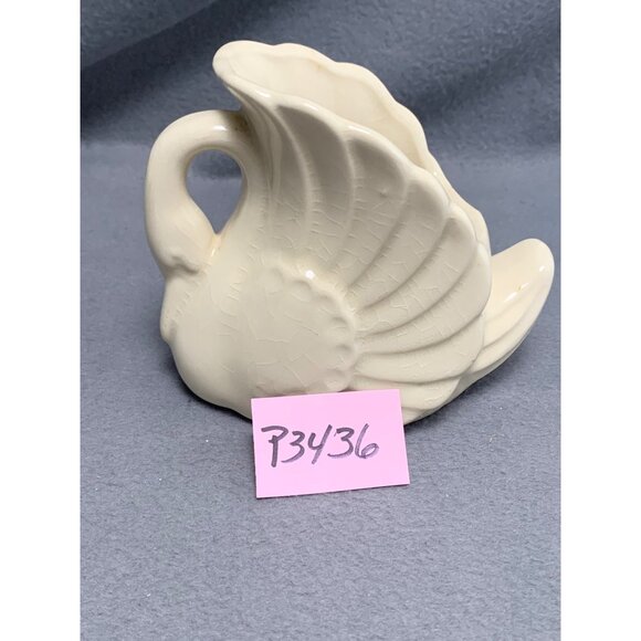 Vintage Ceramic Swan Planter By Shawnee Pottery - Picture 8 of 8